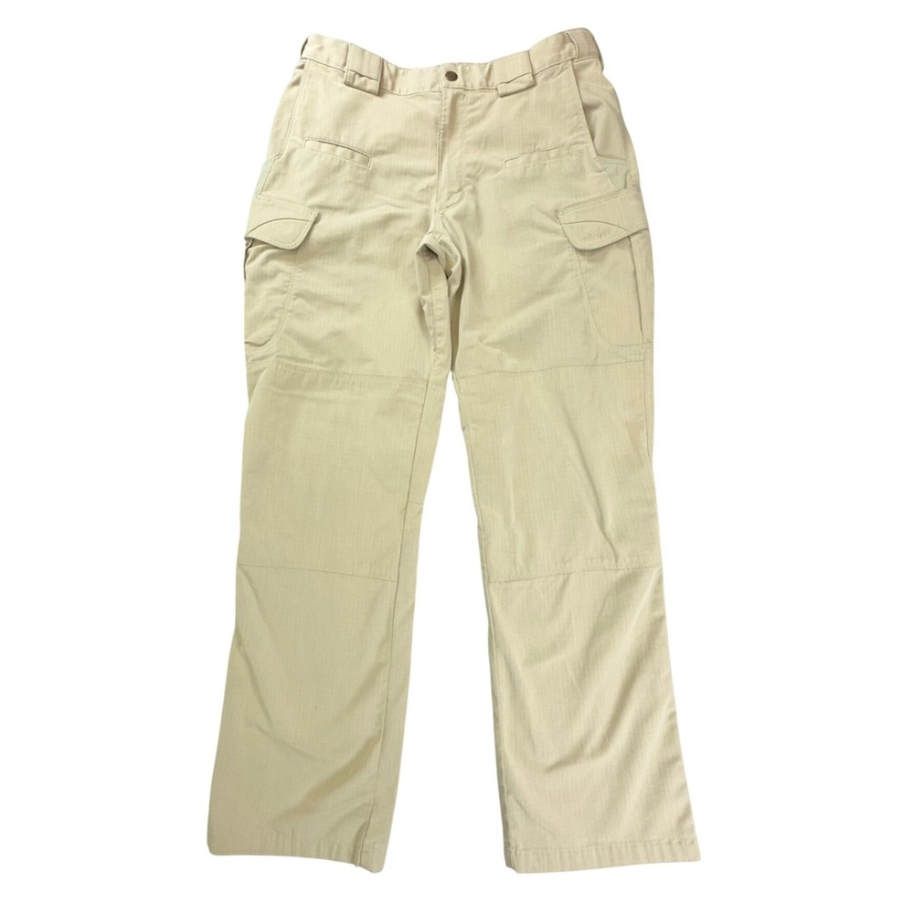 5.11 Tactical Cargo Pants Mens 32x32 Tan Ripstop Utility Trousers Workwear
